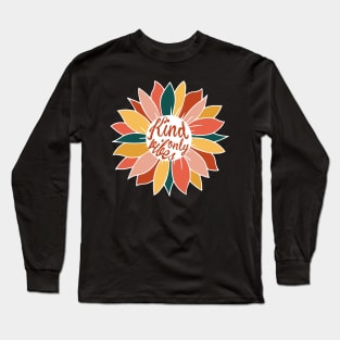 Kind Vibes Only Sunflower Long Sleeve T-Shirt